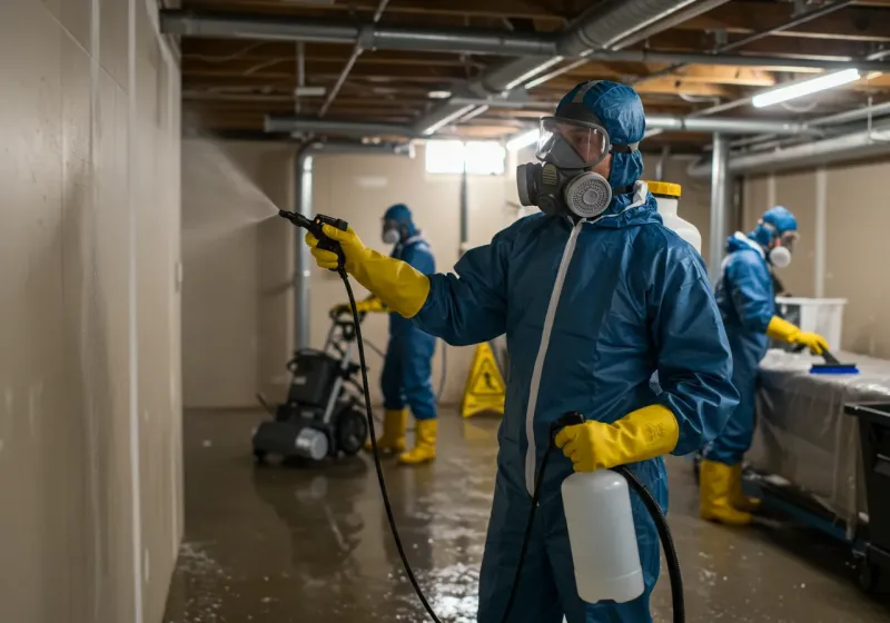 Basement Sanitization and Antimicrobial Treatment process in Miami, TX